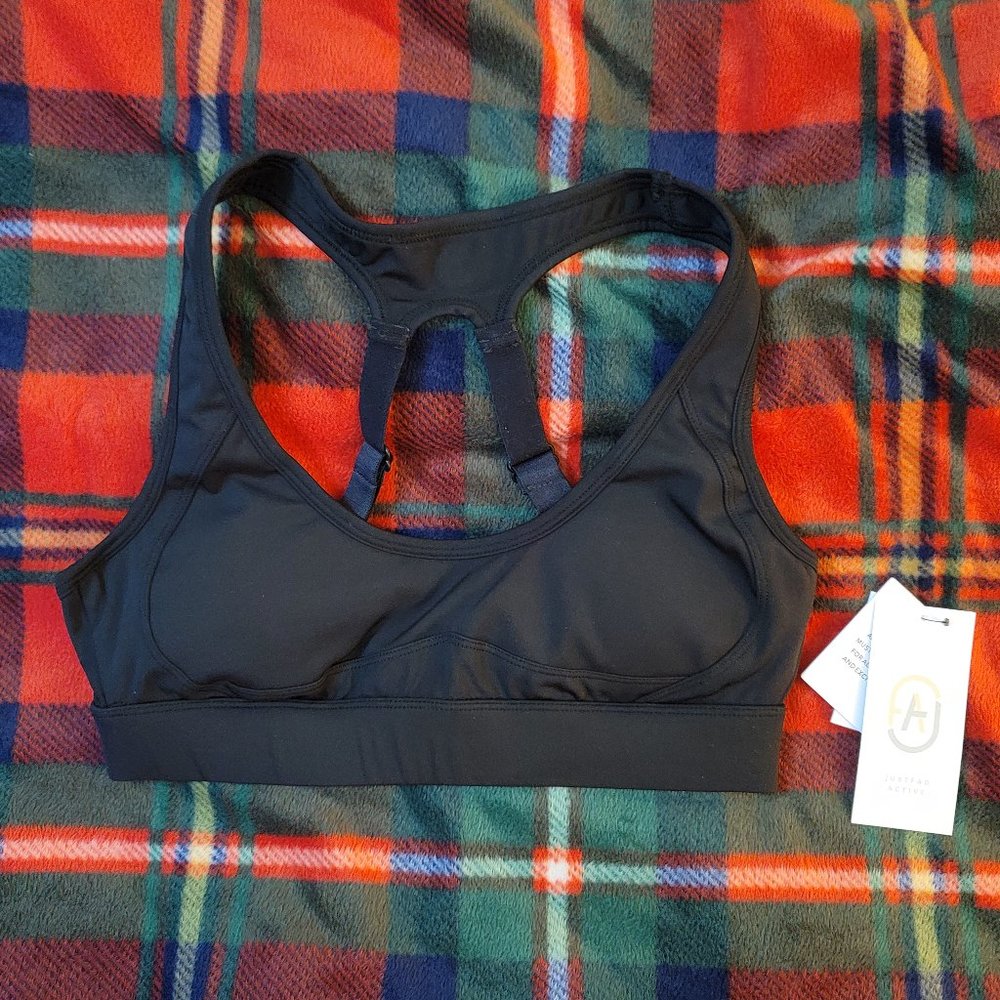 JustFab Active Medium Support Open Back Sports Bra